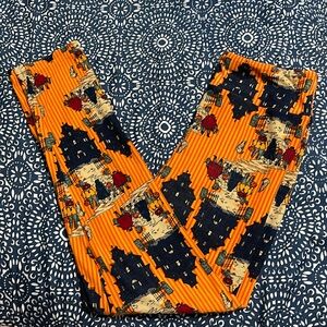 LuLaRoe Striped Halloween Leggings